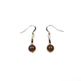 Boucles en or, bronzite et spinelle, Origin'C