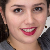 Boucles en or, bronzite et spinelle, Origin'C