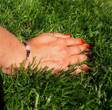 Bracelet en argent, quartz blanc ou rose, Origin'C