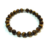 Bracelet homme en argent, œil de tigre, Origin'C