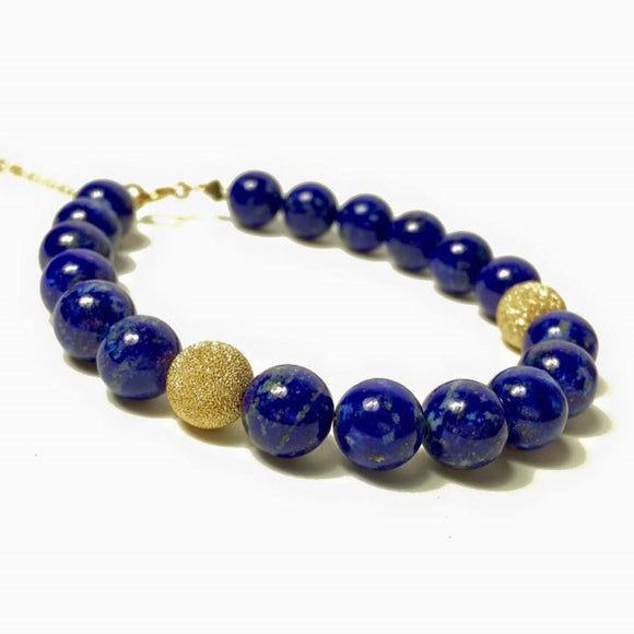 Bracelet en or et lapis-lazuli bleu, Origin'C