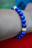 Bracelet en or et lapis-lazuli bleu, Origin'C