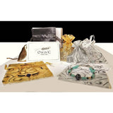 Bracelet argent, obsidienne neige, amazonites, Origin'C